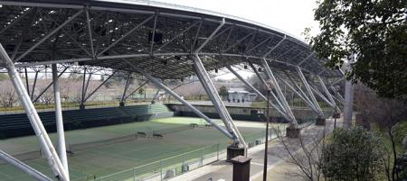 花川運動公園浜松新電力テニスコートの写真1